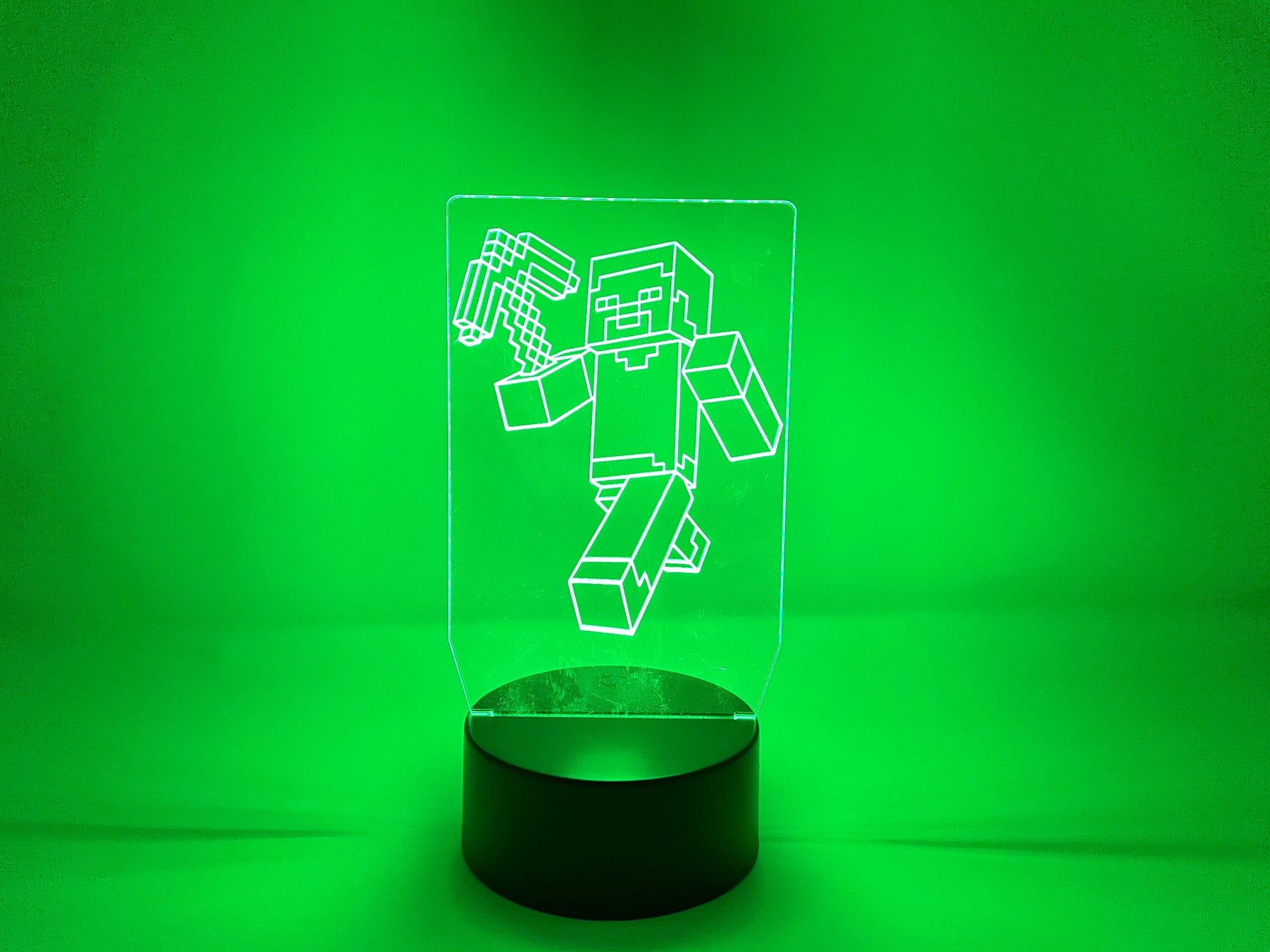 Your Character LED Illusion Lamp | Video Game | Etched Acrylic With LED Light Strip | Gift