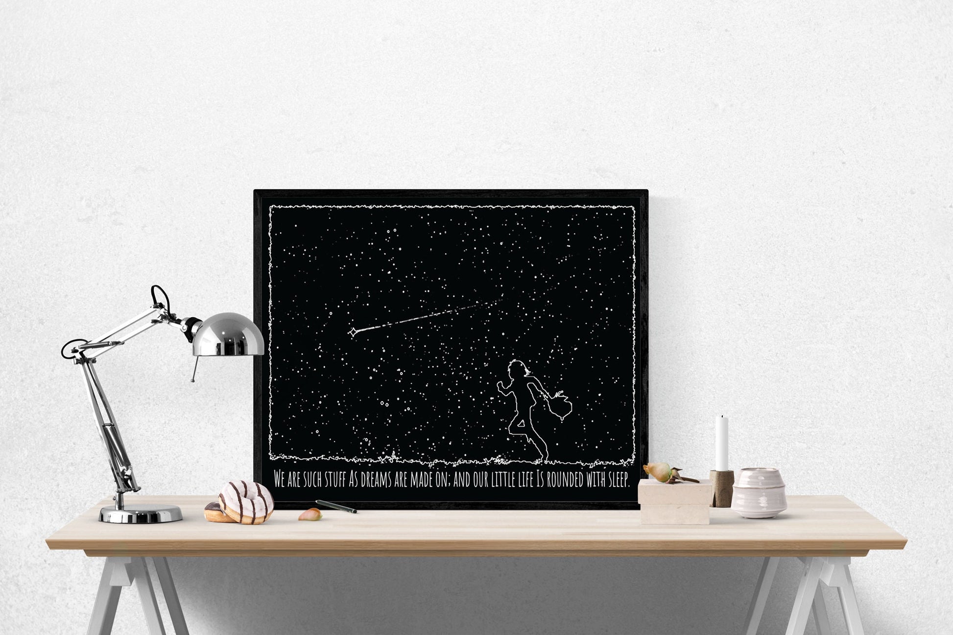 We Are Such Stuff As Dreams Are Made On; And Our Little Life Is Rounded With Sleep | William Shakespeare | The Tempest | Art Print