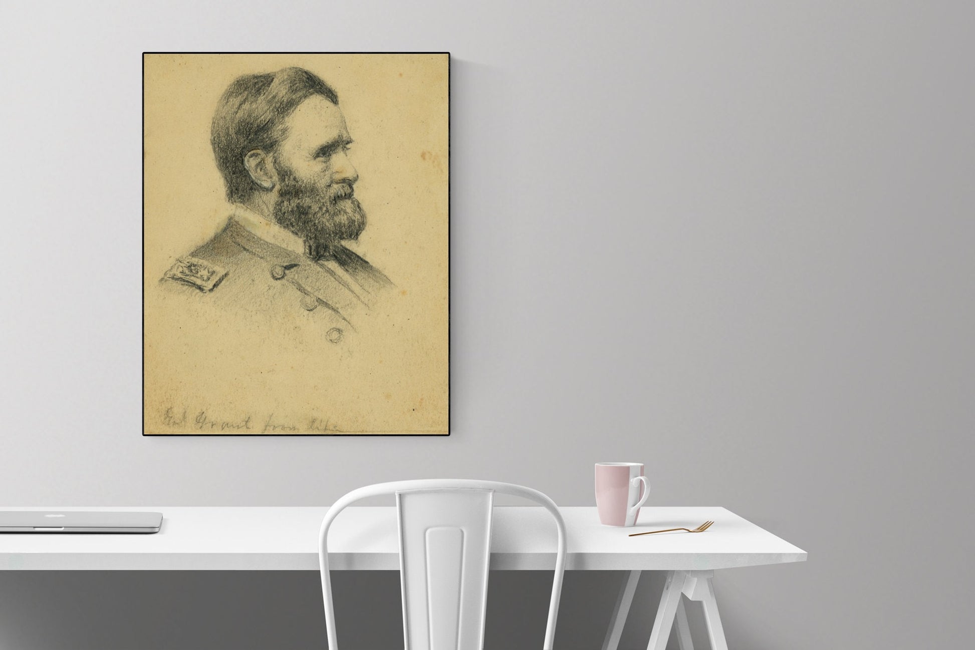 General Grant From Life | Unaltered Drawing | US Civil War | Art Print
