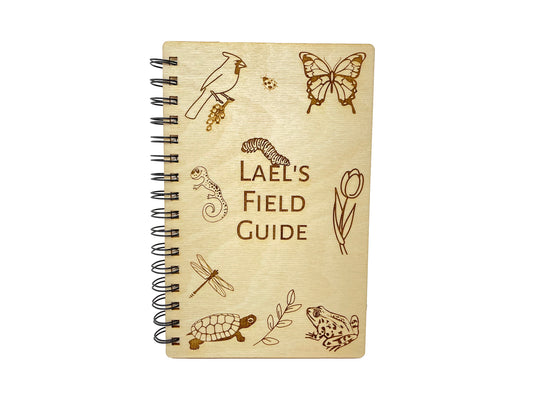 Personalized Field Guide Journal | Study Trees, Mushrooms, Leaves, Animals, Birds and Insects | Drawing Diary