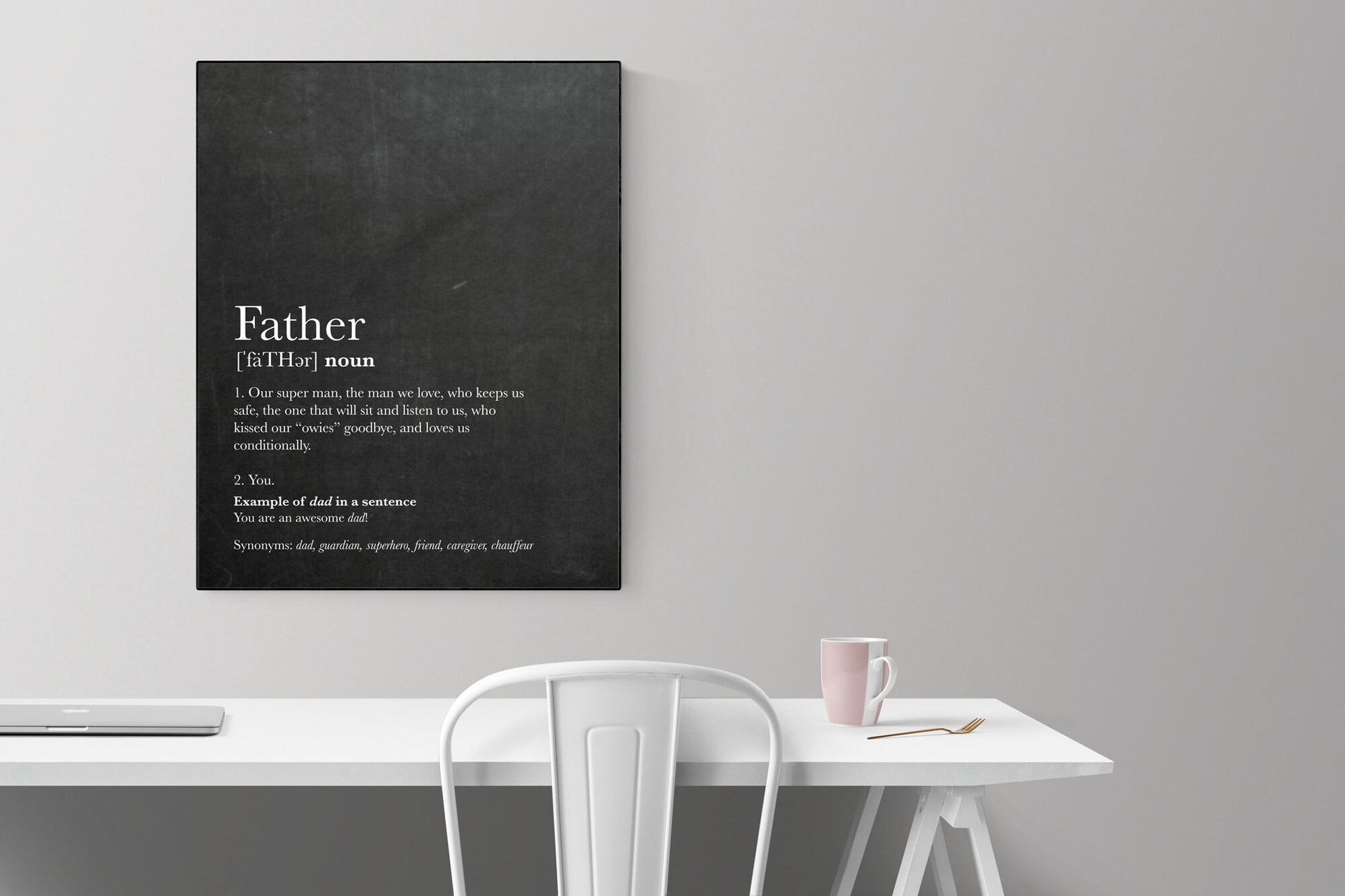 Father Definition | Art Print | Dad | Birthday Gift