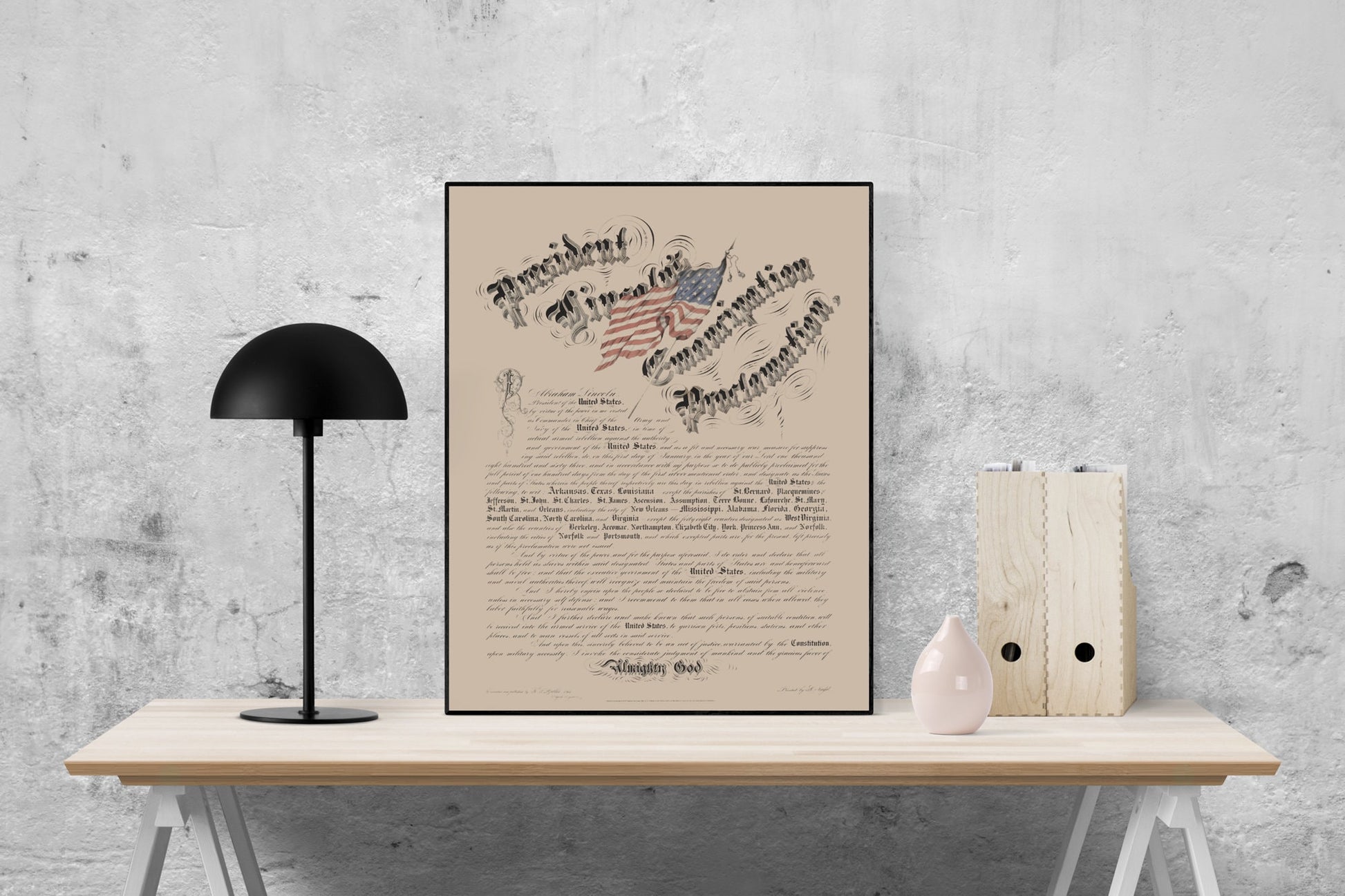 The Emancipation Proclamation | The Civil War | United States | Abraham Lincoln | Ulysses S Grant | Art Print