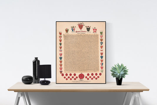 Magna Carta Facsimile | Politics and Coat of Arms | Art Print