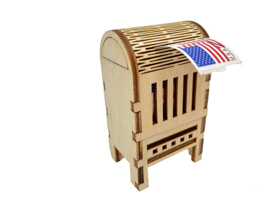 Mailbox Stamp Dispenser | Stamps NOT INCLUDED | Completed Size: 2 in x 1.5 in x 3.5 in | Some Assembly Required