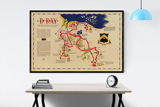 D-Day Normandy Invasion's First 48 Days Of The 784th Tank Battalion | Operation Overlord | Dwight Eisenhower | World War 2 | Art Print