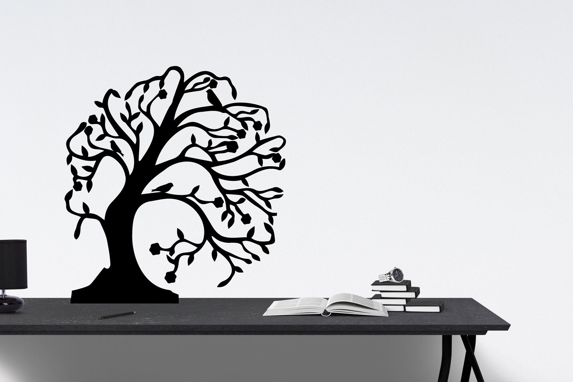 The Bent Tree | Home Decor | Birds | Leaves | Acrylic