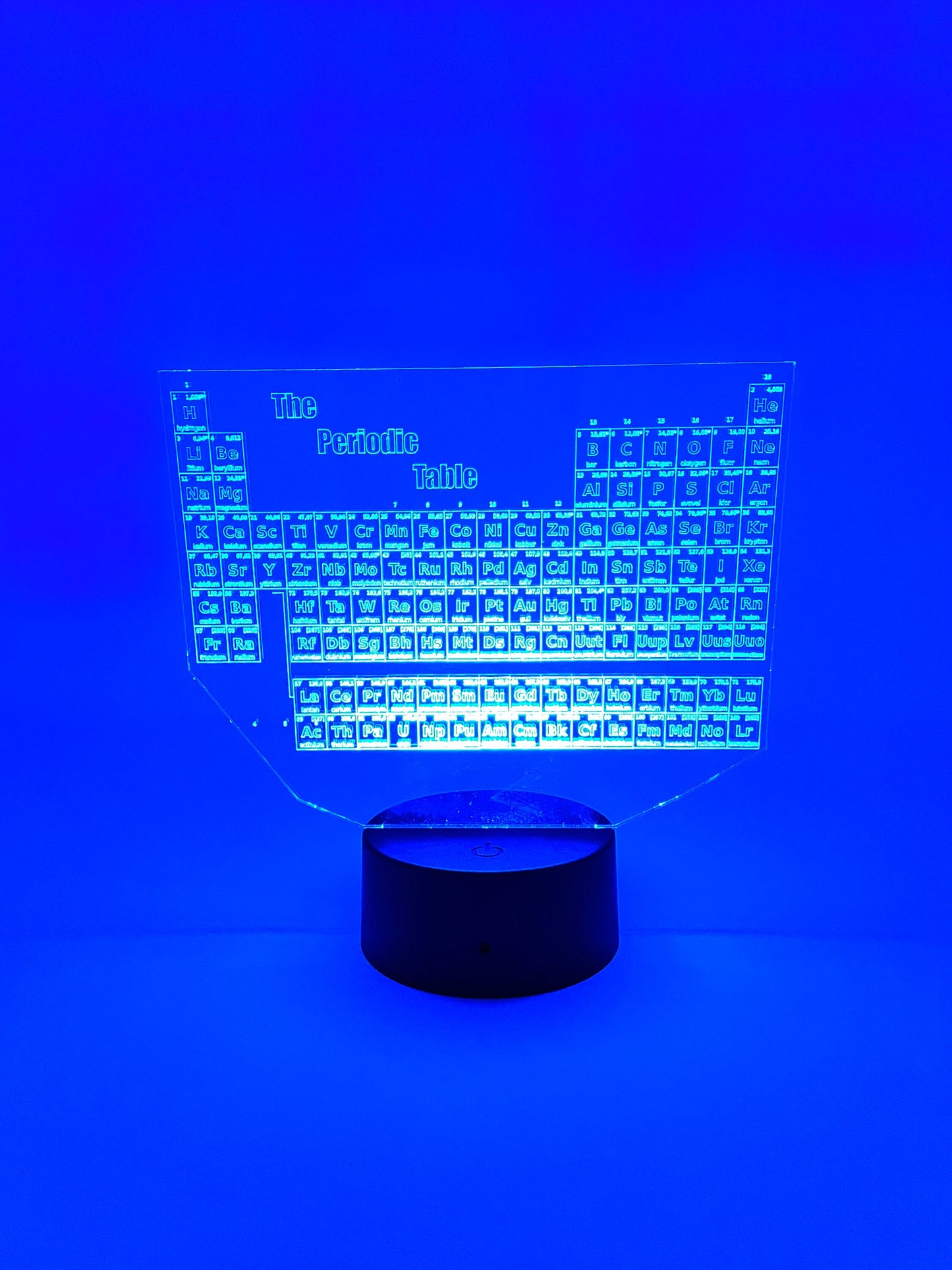 Periodic Table Of Elements | Chemistry And Science Teachers | Etched Acrylic With LED Light Strip | Gift