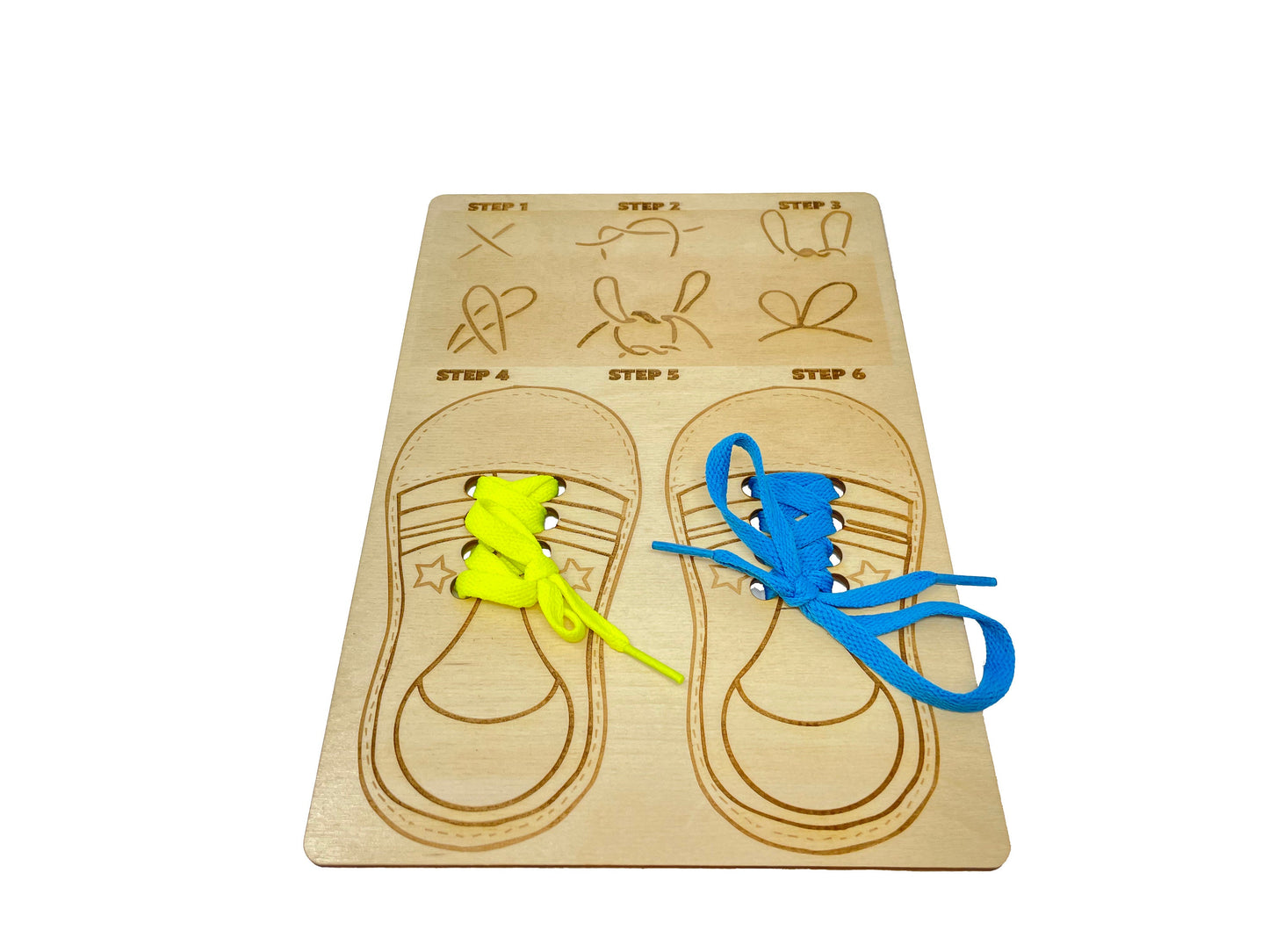Learn To Tie Your Shoes Kit | Early Childhood Life Lesson | Early Education | Montessori