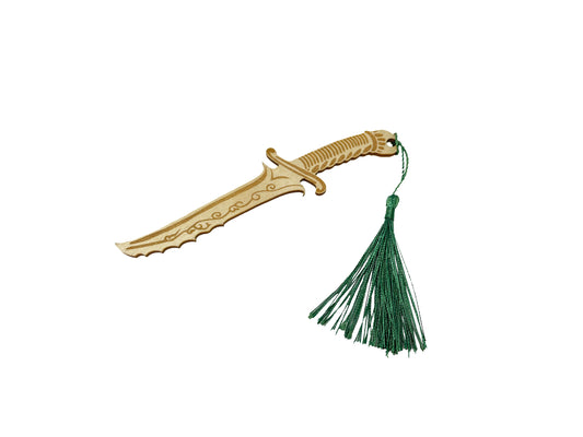 Wooden Dagger Bookmark | Wood With Tassel