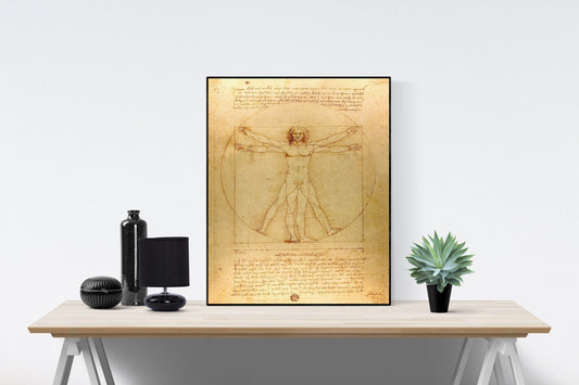 Leonardo Da Vinci's Vitruvian Man | Original Reproduction | Art Print