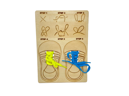 Learn To Tie Your Shoes Kit | Early Childhood Life Lesson | Early Education | Montessori