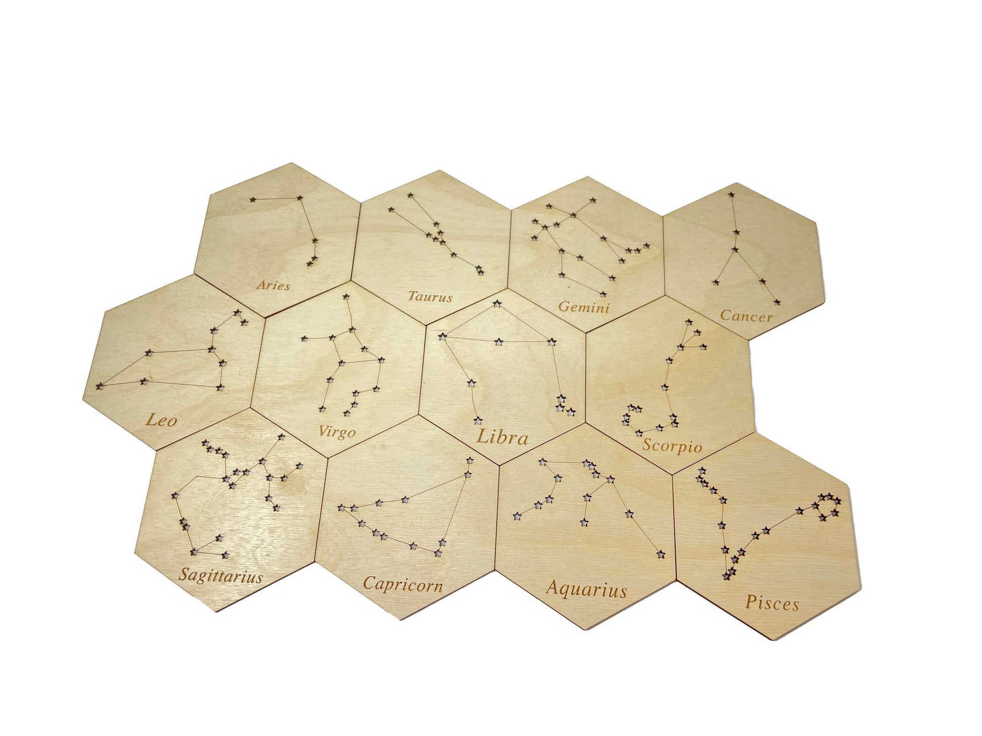 Zodiac Constellations | Astronomy | Astrology | Zodiac Symbols | Coaster Set