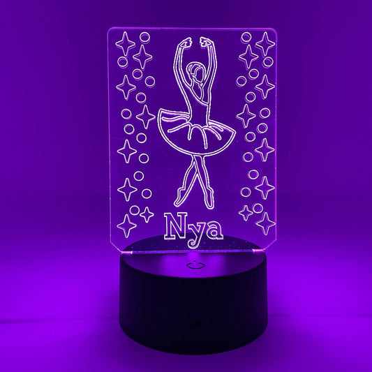 Ballerina | Personalized LED Sign | Gifts for Kids | Kid Home Decor | Night Light for Kids