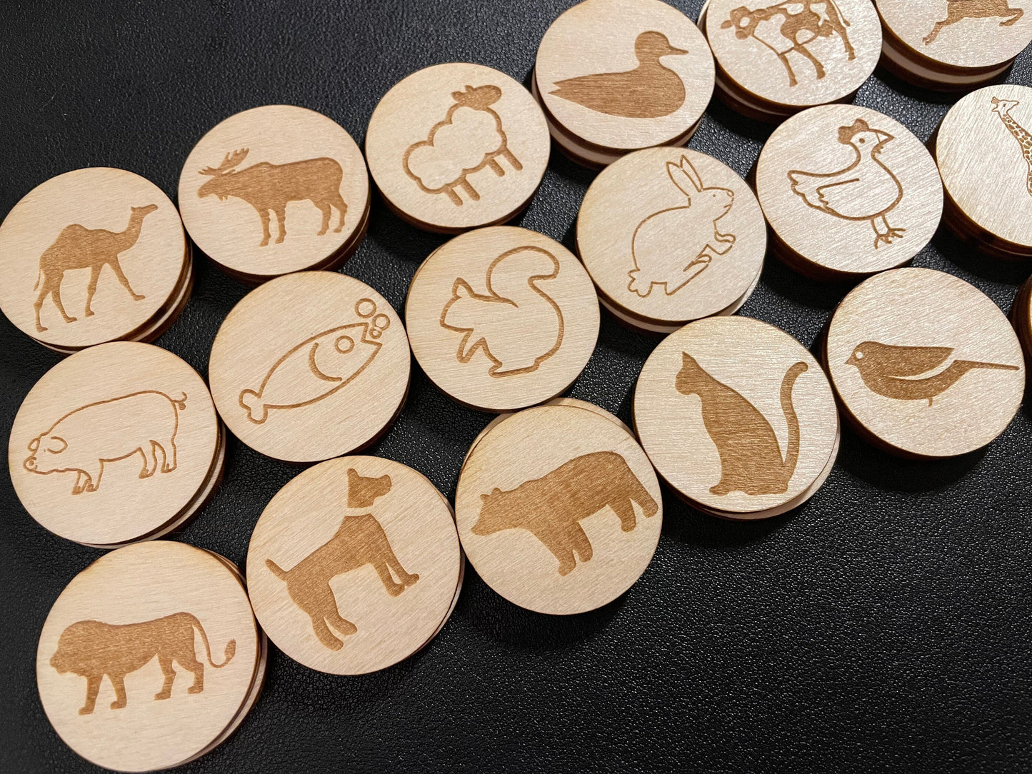 My Forest Animals Memory Match Bag | Stocking Stuffer | Montessori | Early Education | Mix And Match | Burlap Bag Game