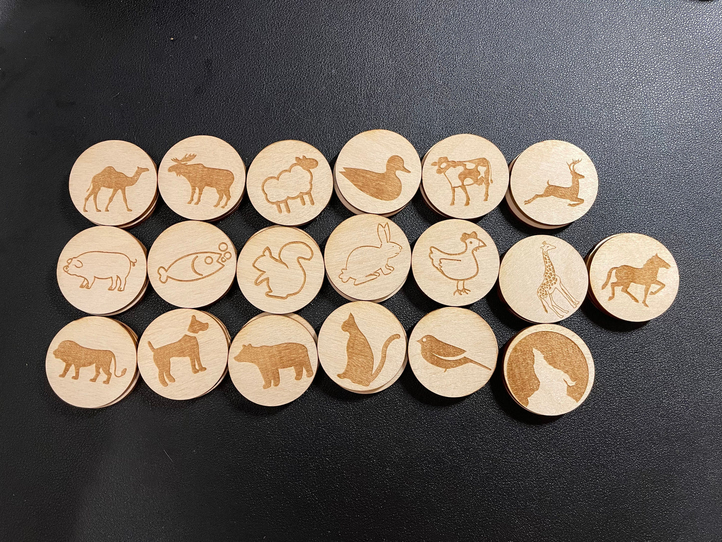 My Forest Animals Memory Match Bag | Stocking Stuffer | Montessori | Early Education | Mix And Match | Burlap Bag Game