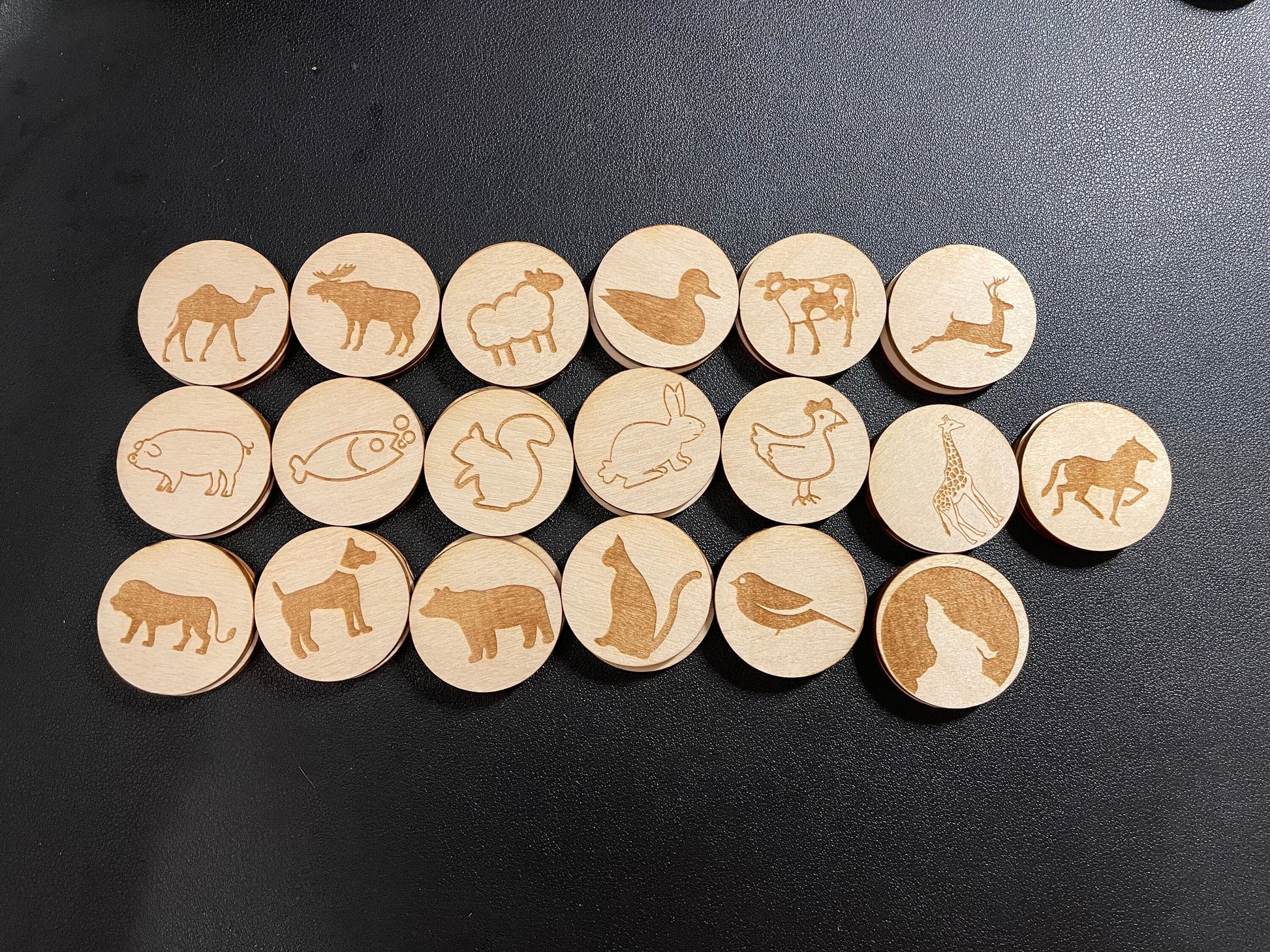 My Forest Animals Memory Match Bag | Stocking Stuffer | Montessori | Early Education | Mix And Match | Burlap Bag Game