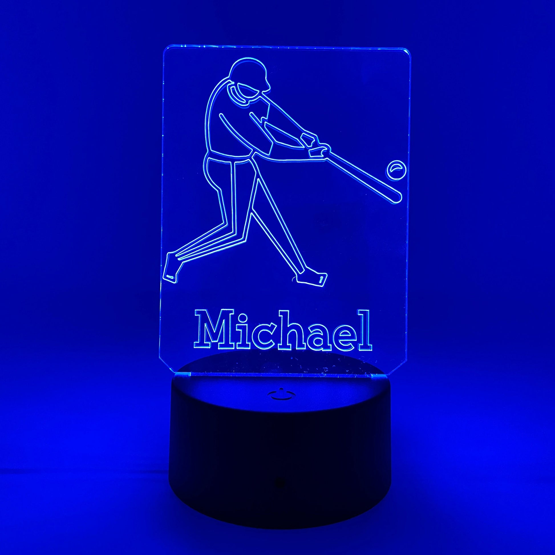 Baseball Or Softball Player | Personalized LED Sign | Gifts for Kids | Kid Home Decor | Night Light for Kids