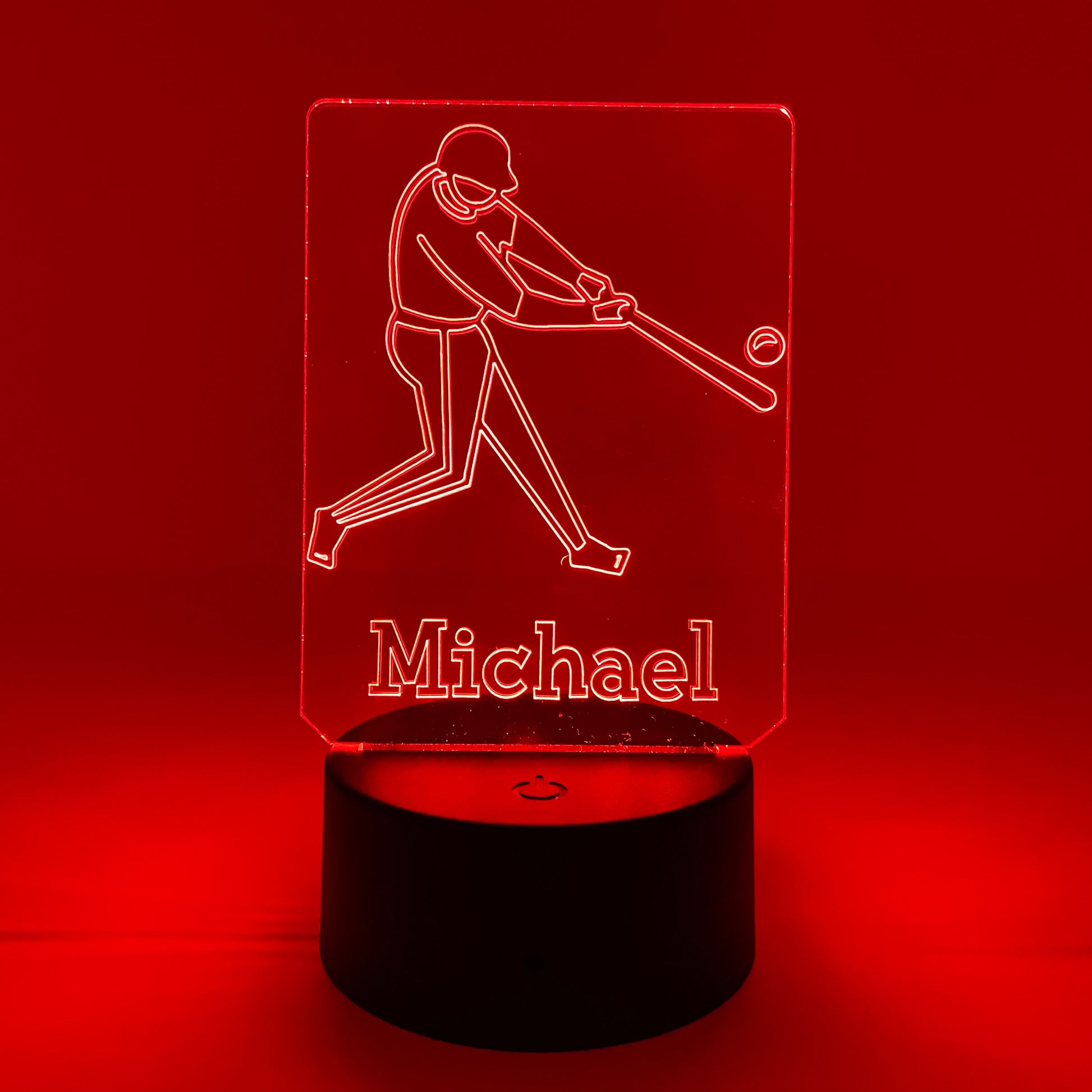 Baseball Or Softball Player | Personalized LED Sign | Gifts for Kids | Kid Home Decor | Night Light for Kids