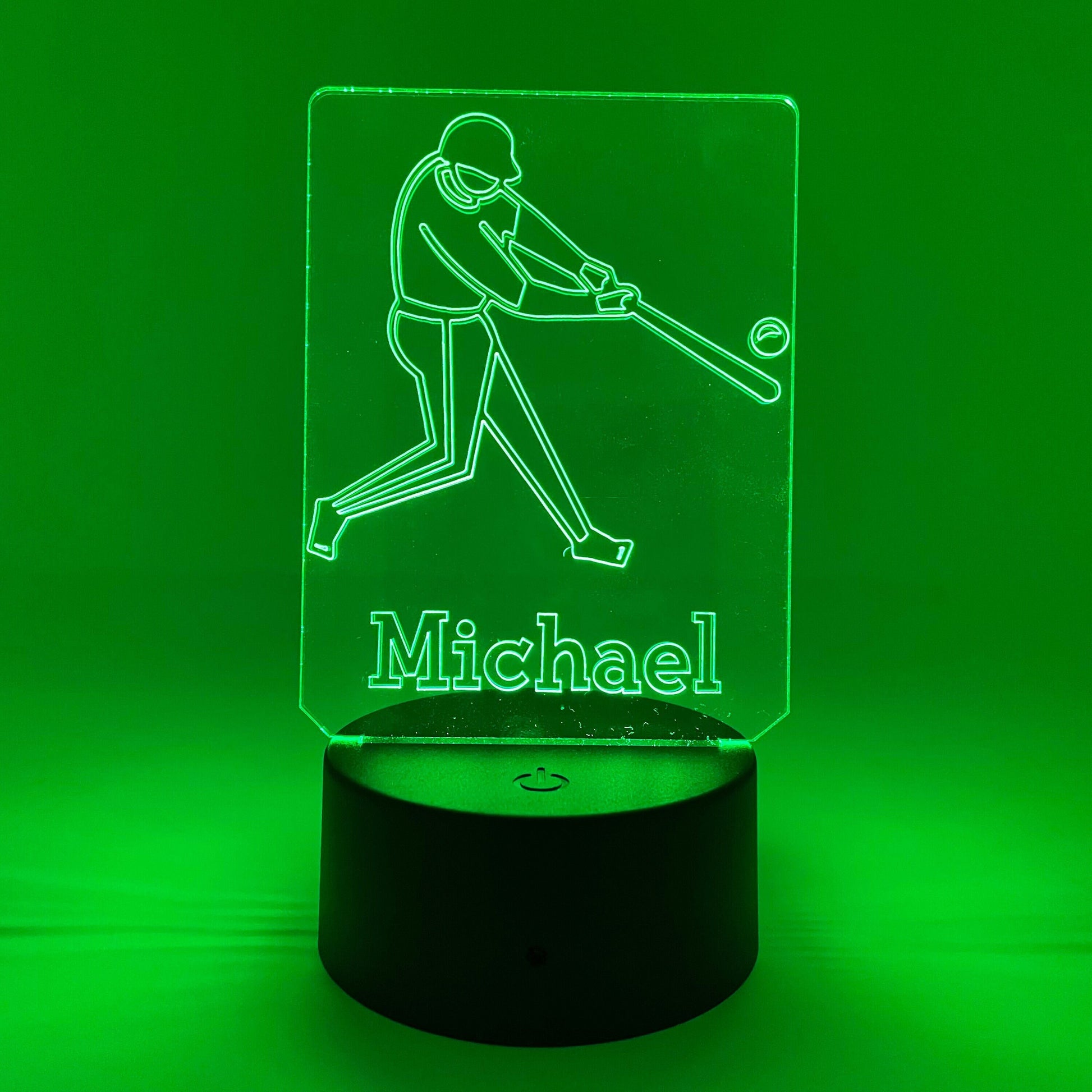 Baseball Or Softball Player | Personalized LED Sign | Gifts for Kids | Kid Home Decor | Night Light for Kids