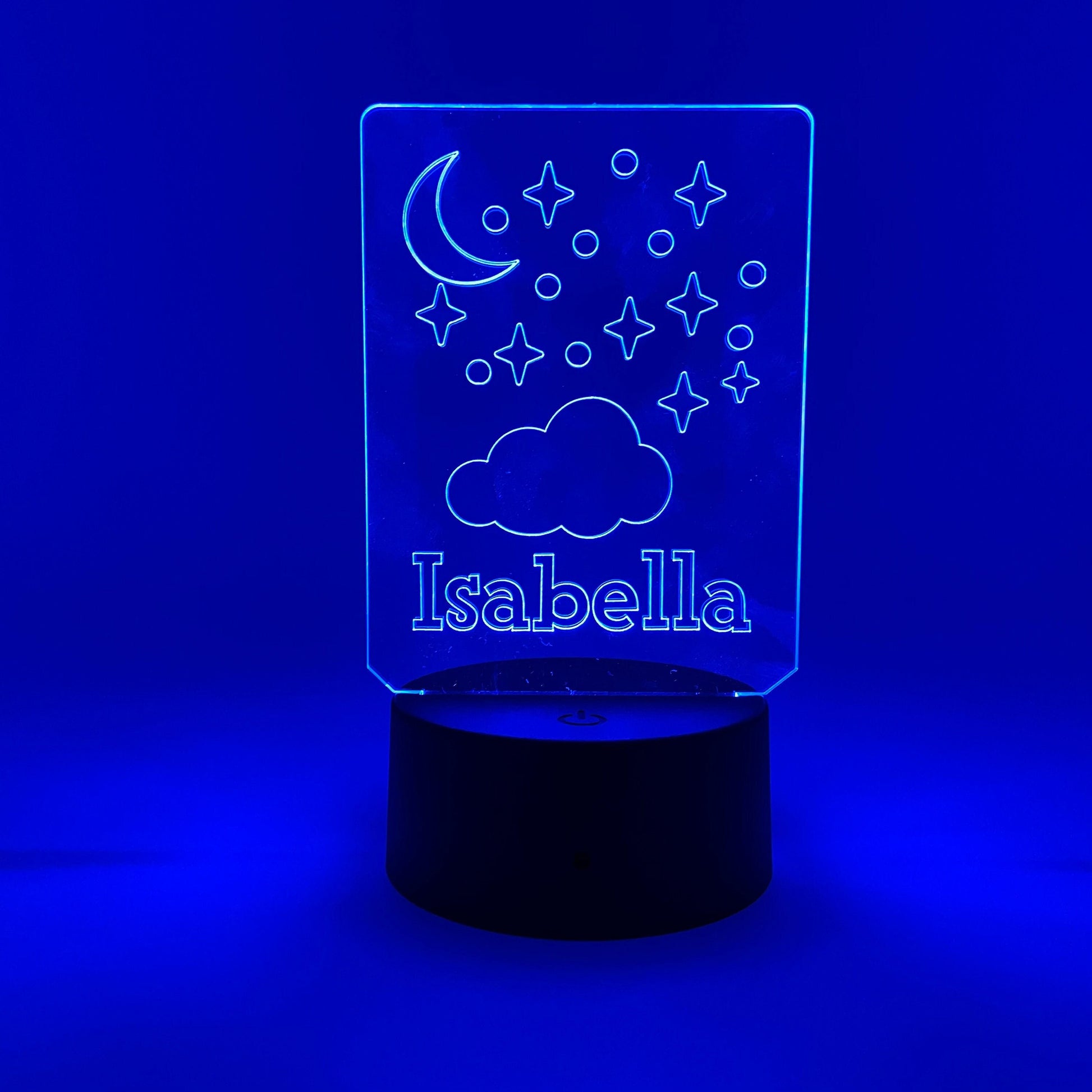 Nighttime Sky With Stars | Personalized LED Sign | Gifts for Kids | Kid Home Decor | Night Light for Kids