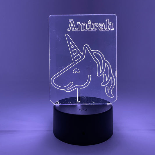 Magical Unicorn | Personalized LED Sign | Gifts for Kids | Kid Home Decor | Night Light for Kids