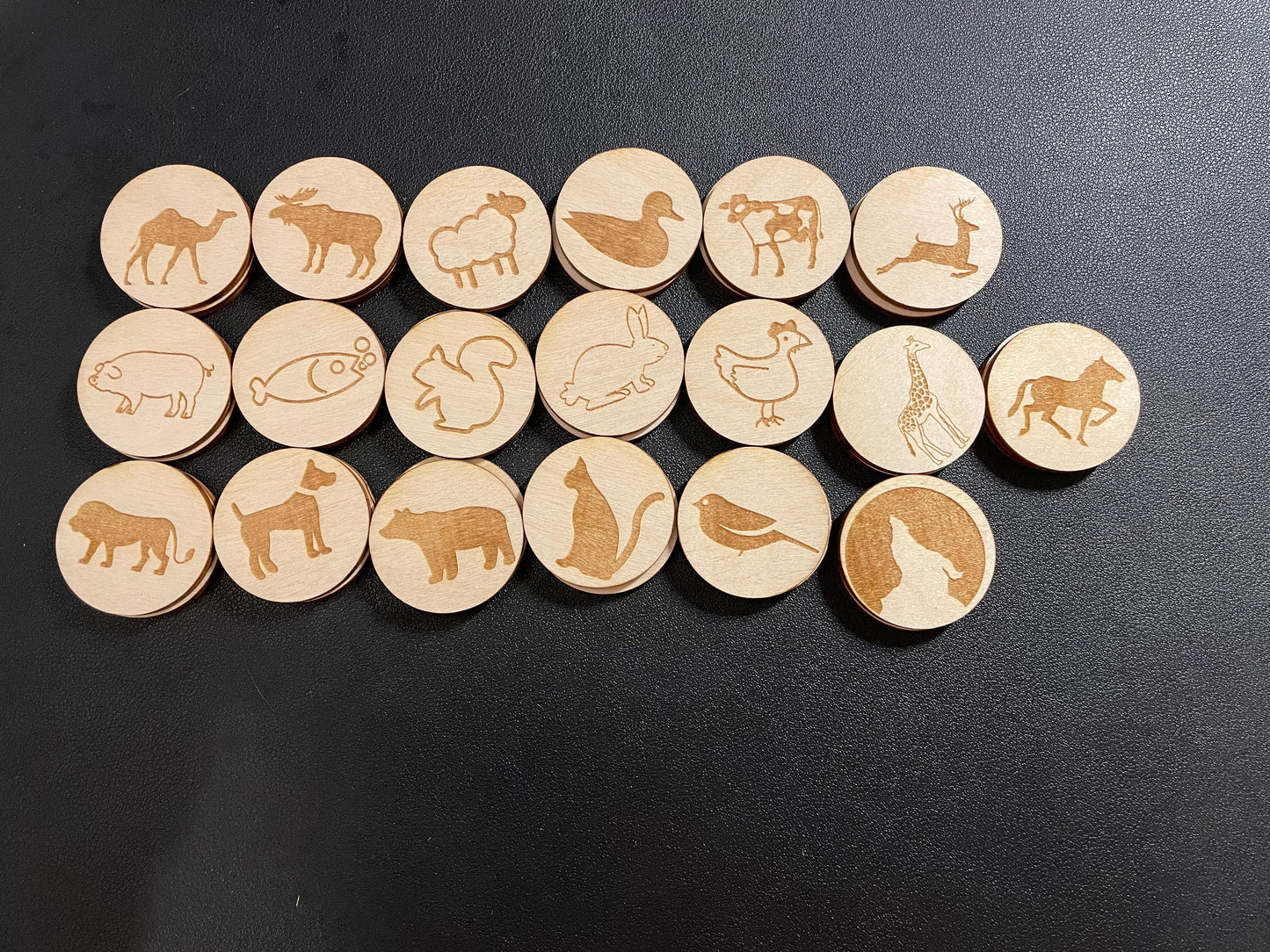 My Forest Animals Memory Match Bag | Stocking Stuffer | Montessori | Early Education | Mix And Match | Burlap Bag Game