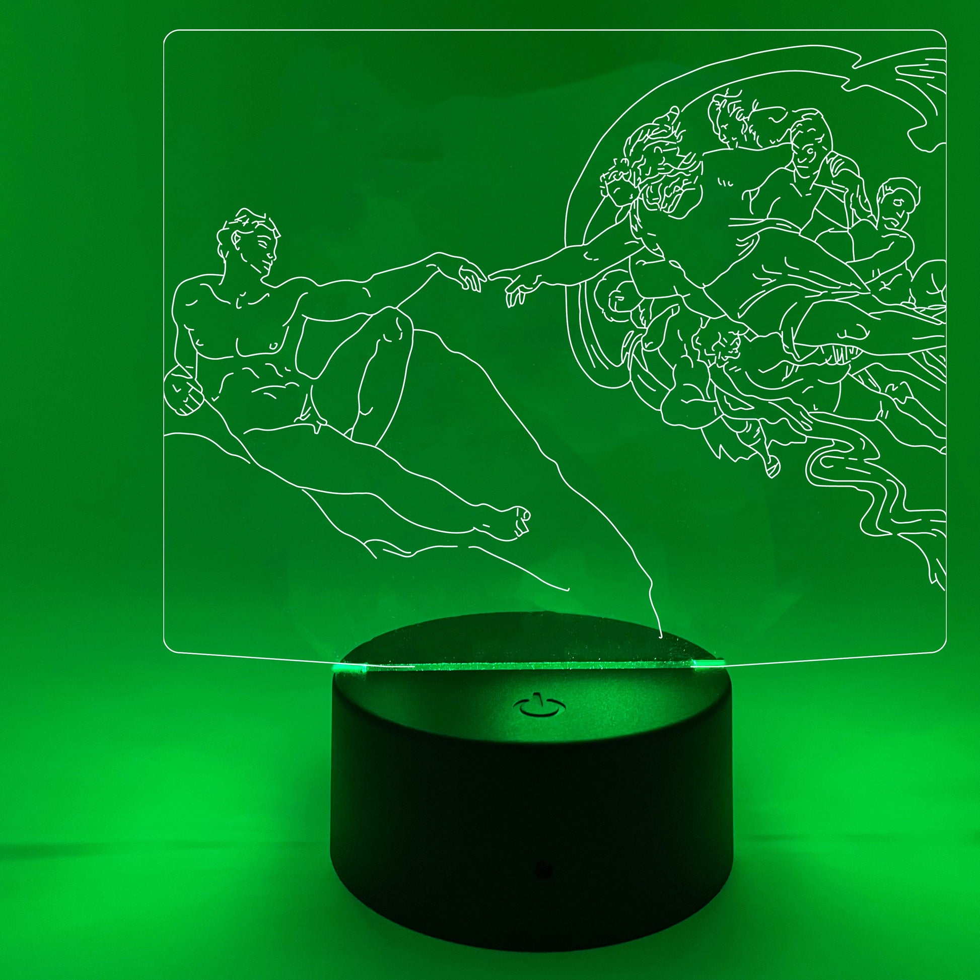 The Creation Of Adam by Michaelangelo | Nightlight | LED Sign | Gifts for Kids | Kid Home Decor | Night Light for Kids