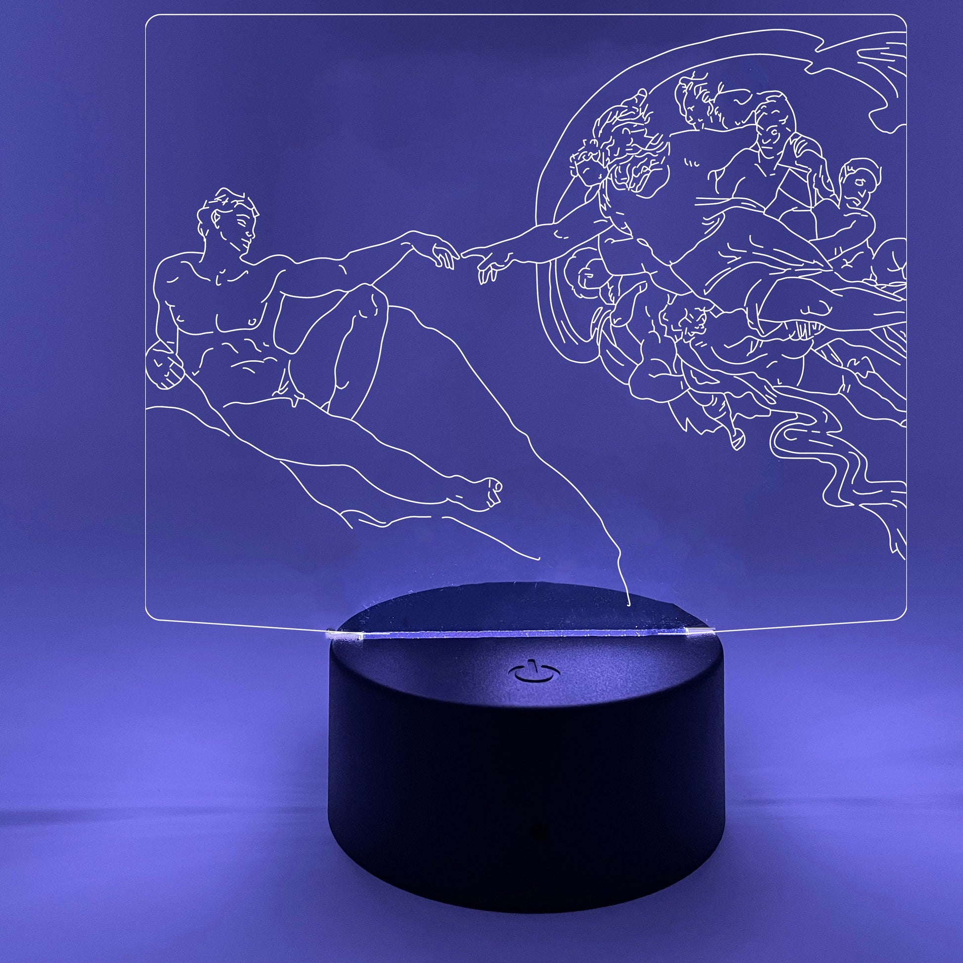 The Creation Of Adam by Michaelangelo | Nightlight | LED Sign | Gifts for Kids | Kid Home Decor | Night Light for Kids