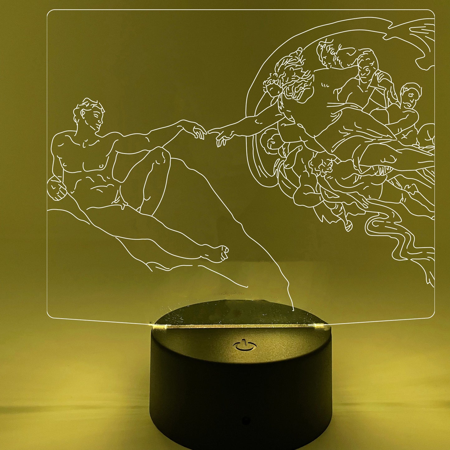 The Creation Of Adam by Michaelangelo | Nightlight | LED Sign | Gifts for Kids | Kid Home Decor | Night Light for Kids
