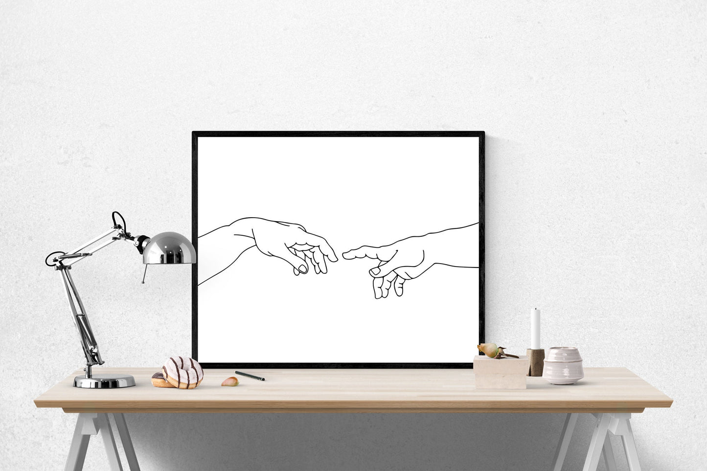 The Creation of Adam | Michelangelo | Italian | Renaissance | Drawing Art Print