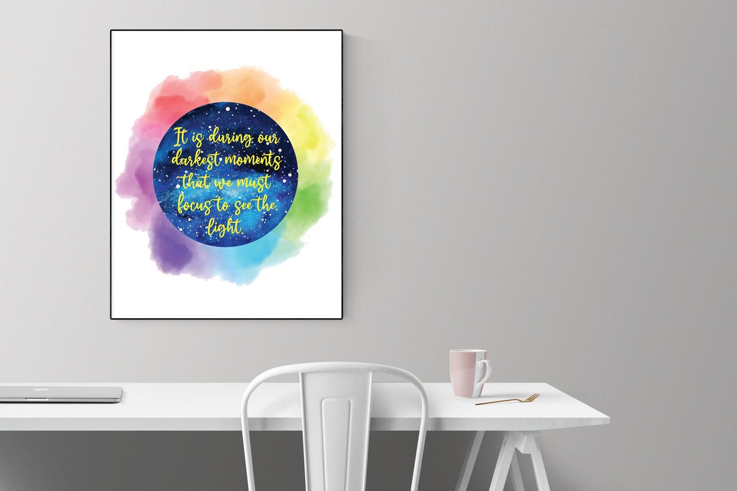 It Is During Our Darkest Moments That We Must Focus To See The Light | Aristotle Quote | Inspirational | Art Print
