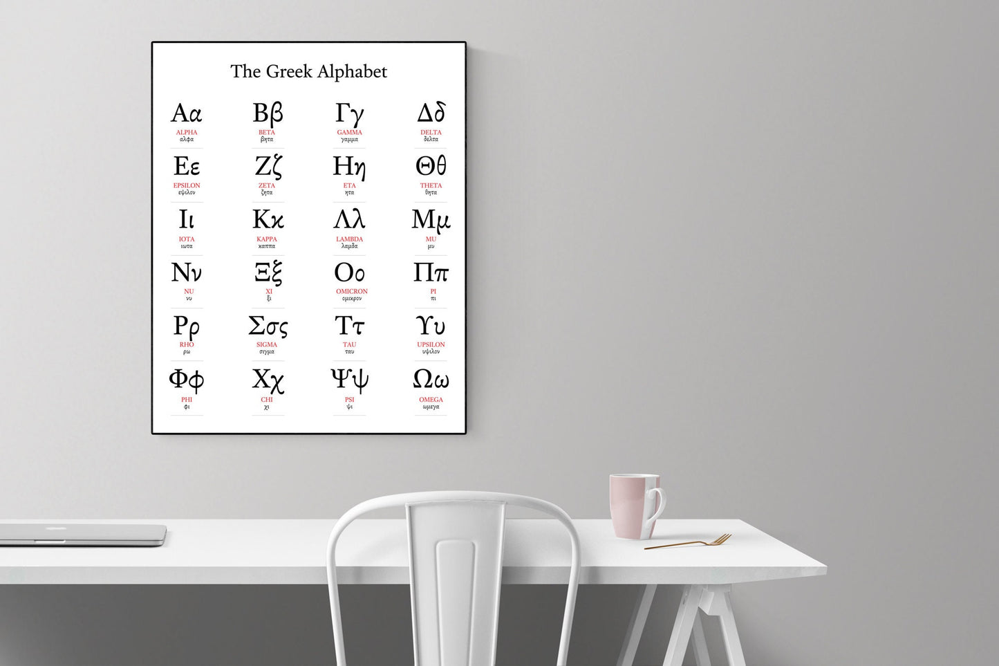 My Greek Alphabet | Educational | Seminary | Language Art Print