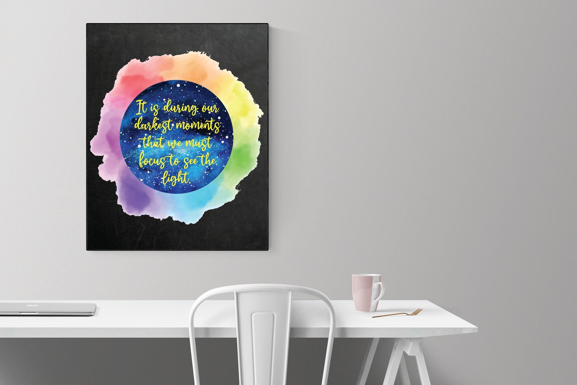It Is During Our Darkest Moments That We Must Focus To See The Light | Aristotle Quote | Inspirational | Art Print