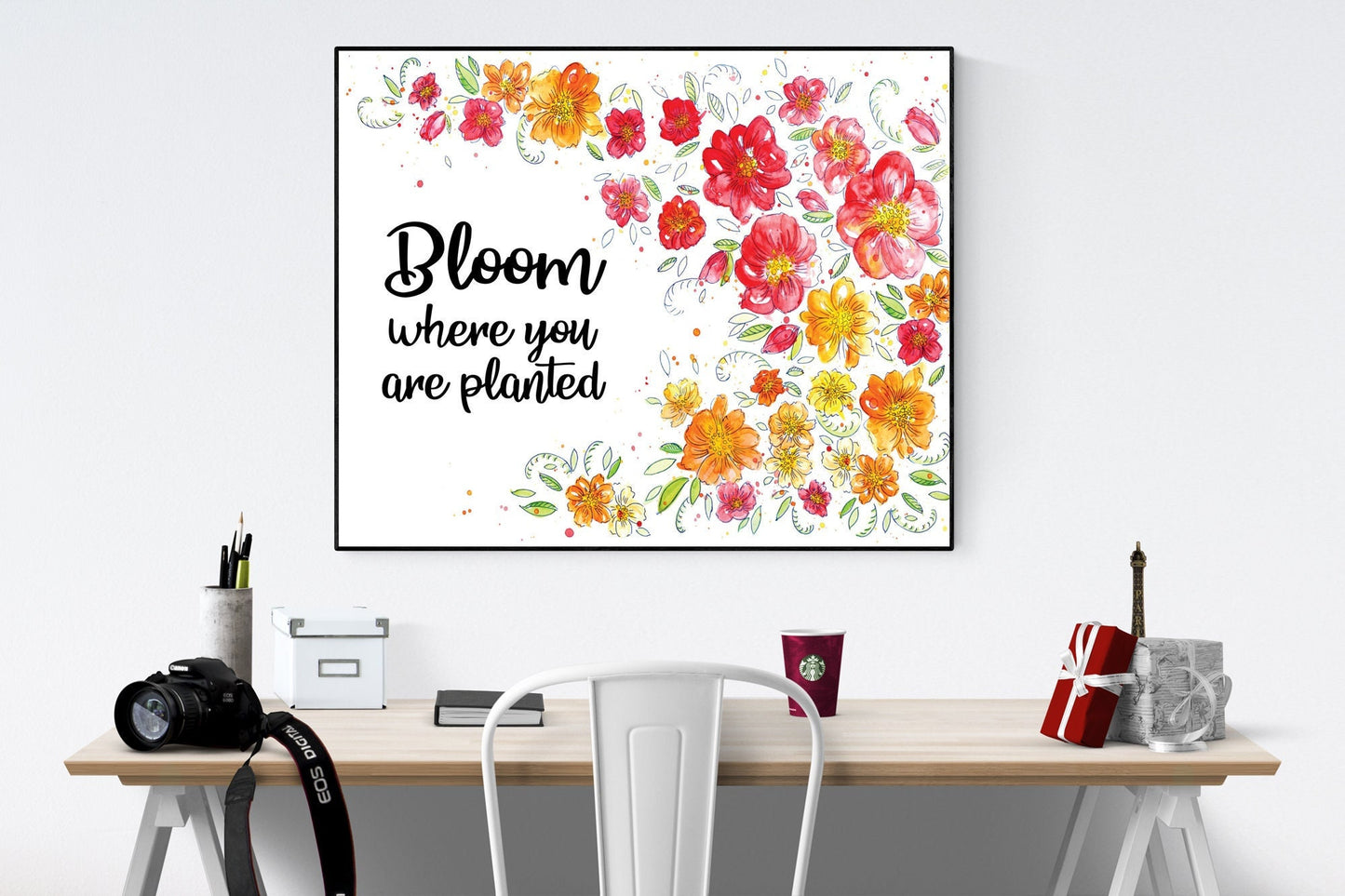 Bloom Where You Are Planted | Self Improvement | Flowers | Art Print