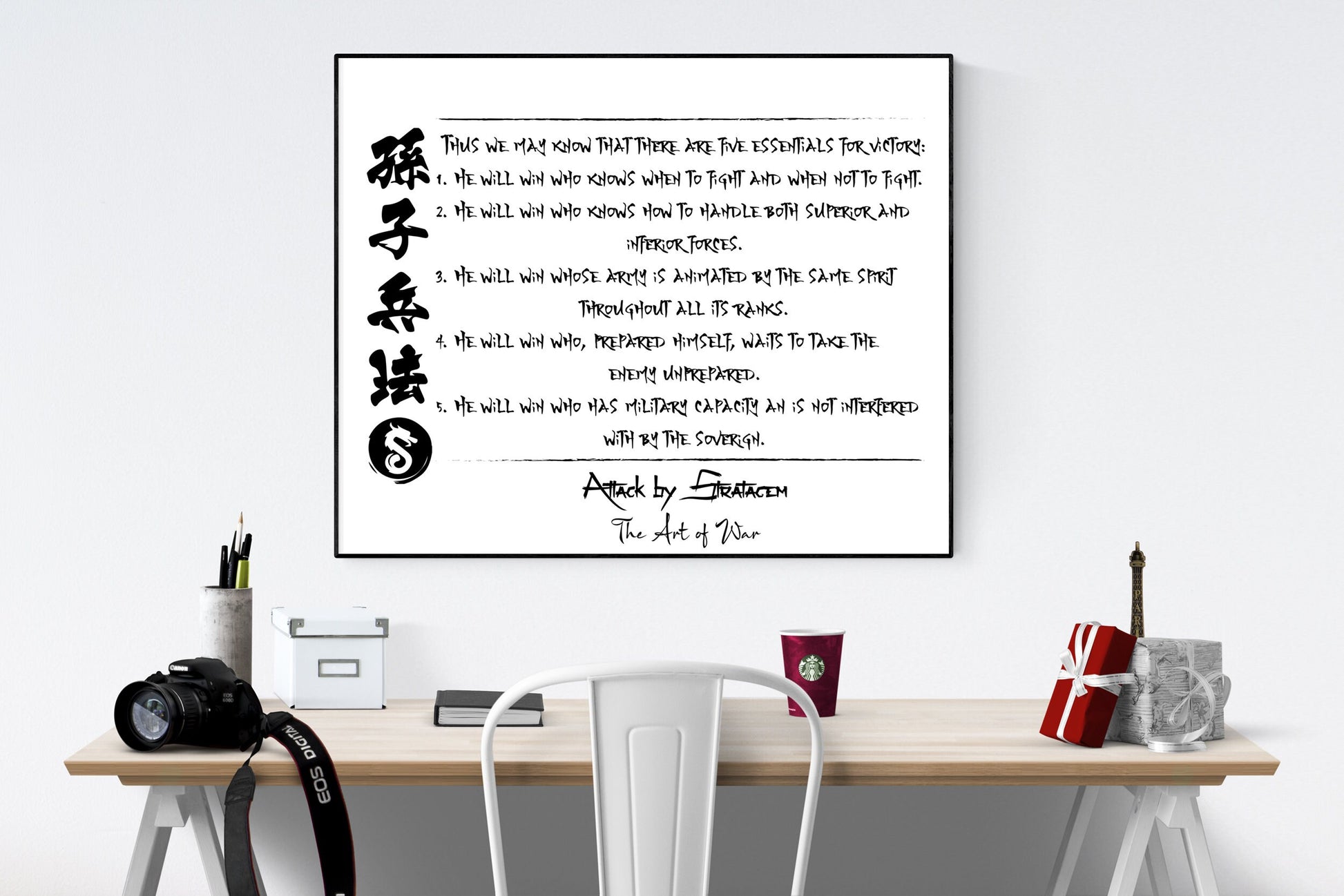 The Five Essentials For Victory | Attack By Stratagem | The Art Of War | Sun Tzu | Art Print