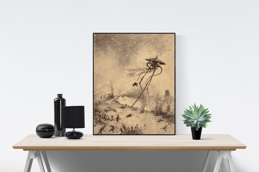 War of the Worlds | Original Art Print | Alien Attack | Art Print