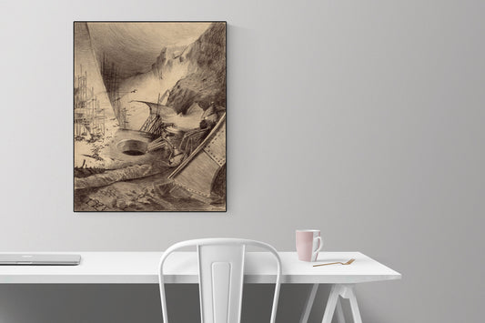 War of the Worlds | Original Art Print | Hole In The Ground | Art Print