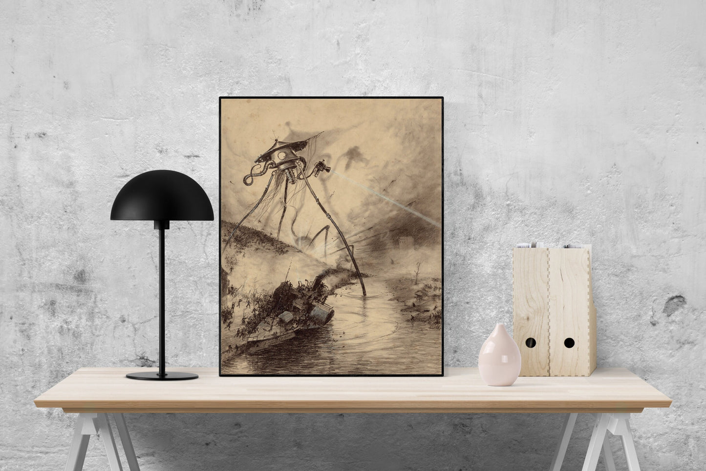 War of the Worlds | Original Art Print | River Crossing | Art Print