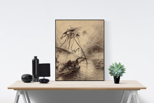 War of the Worlds | Original Art Print | River Crossing | Art Print