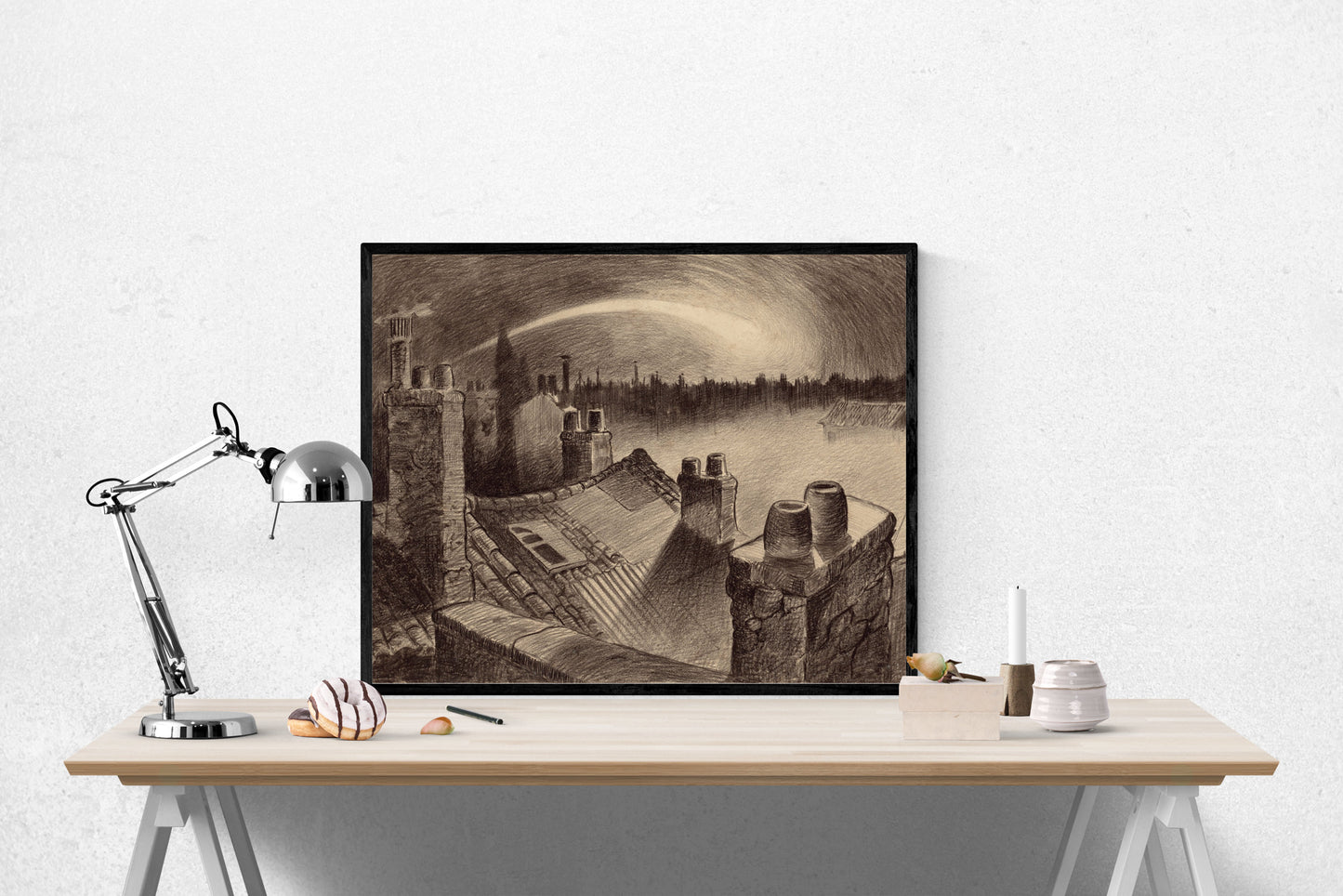 War of the Worlds | Original Art Print | Alien Shooting Star | Art Print