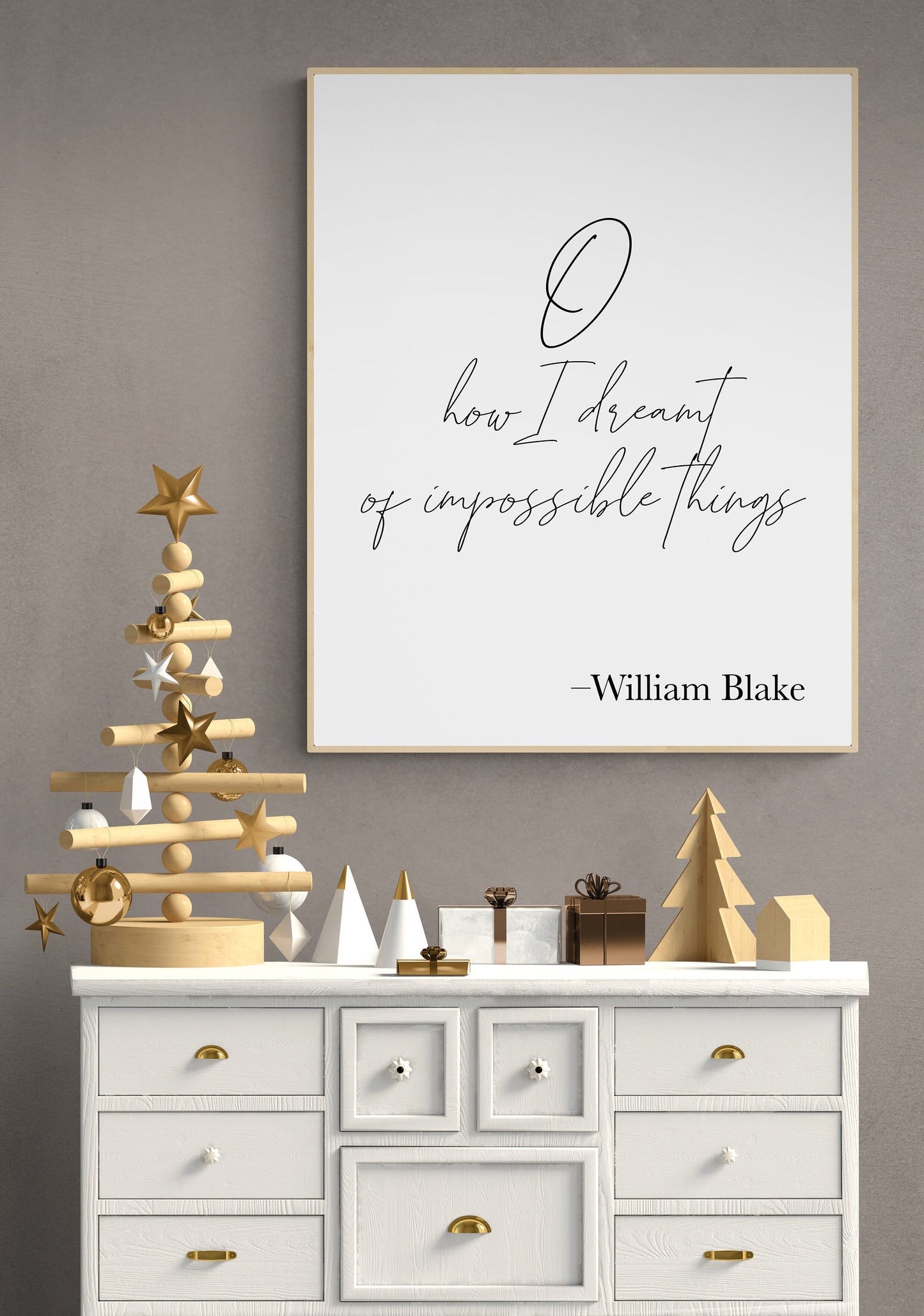 O How I Dreamt Of Impossible Things | William Blake | Art Print