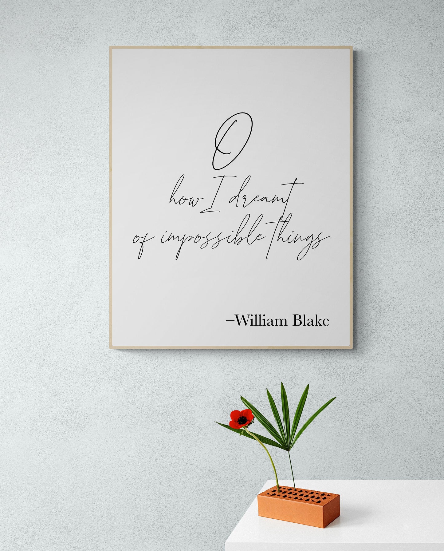 O How I Dreamt Of Impossible Things | William Blake | Art Print