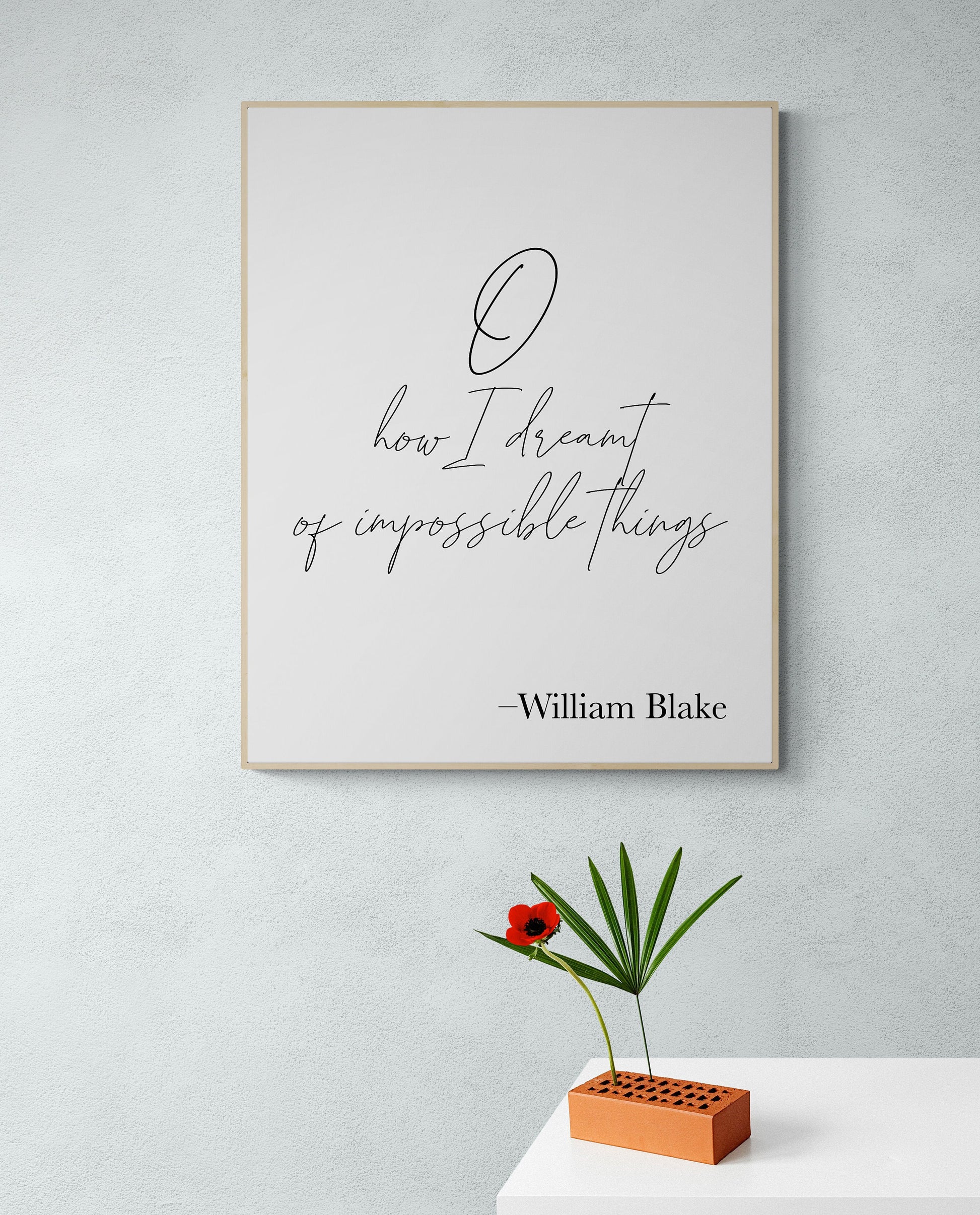 O How I Dreamt Of Impossible Things | William Blake | Art Print