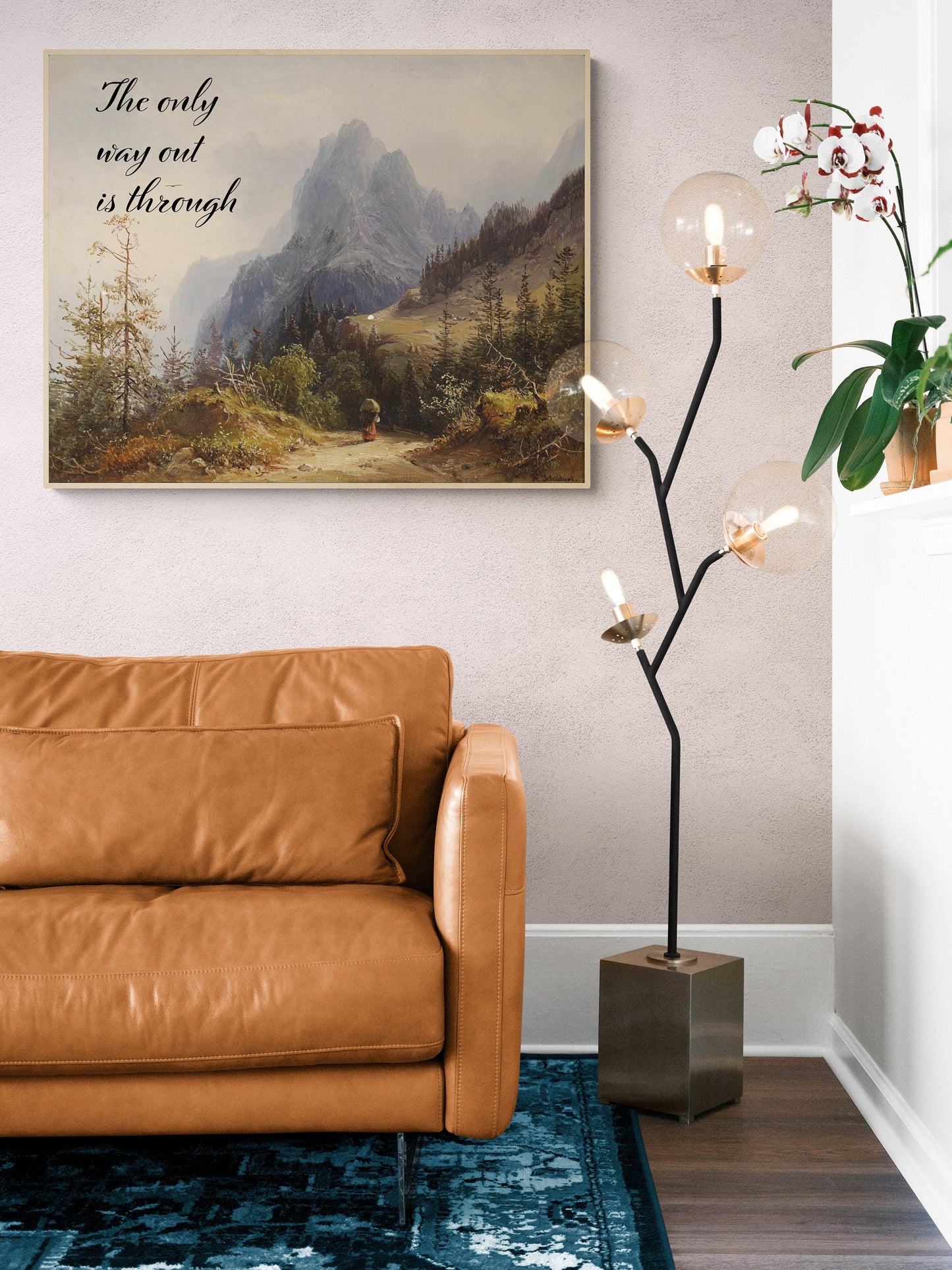 The Best Way Out Is Always Through | Robert Frost | Heinrich Shubert | Art Print