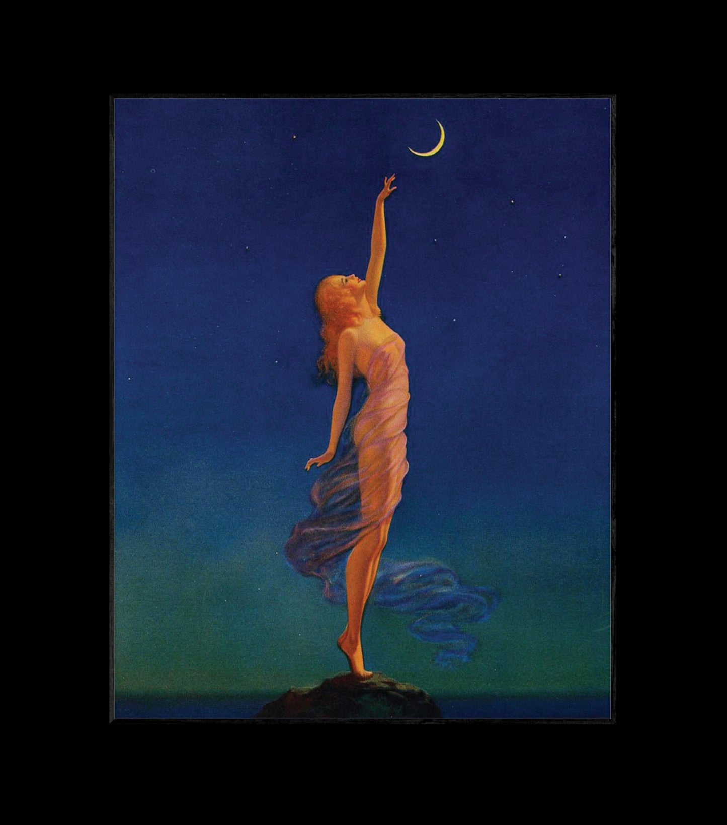 Reaching For The Moon | Edward Mason Eggleston Painting | Giclée Art Print