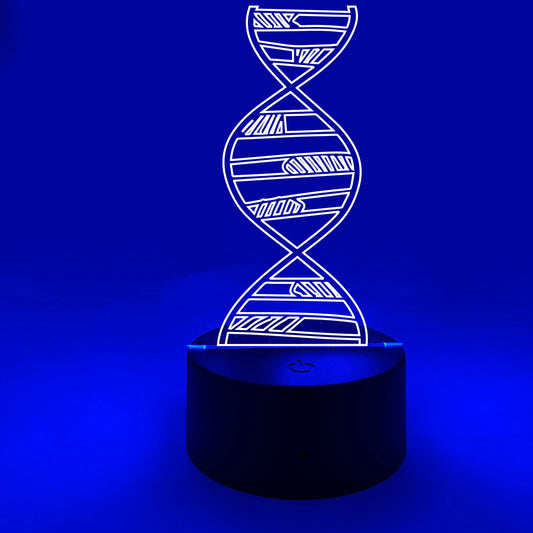 Strand of Double Helix DNA | Chemistry Biology Genetics | High School | Science Teachers | Etched Acrylic With LED Light Strip | Gift
