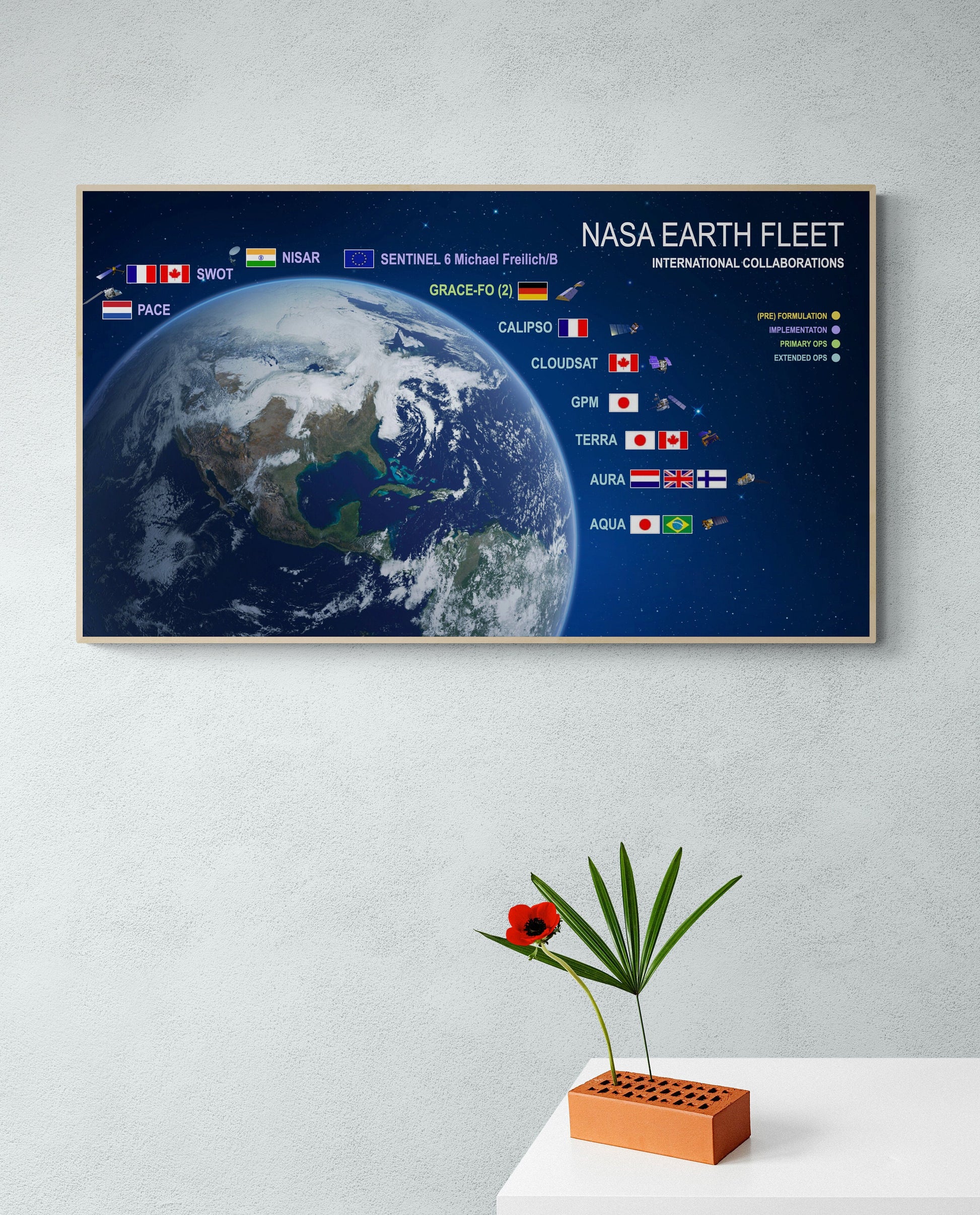 Earth Fleet | Satellites and Probes | Space | NASA Art Print