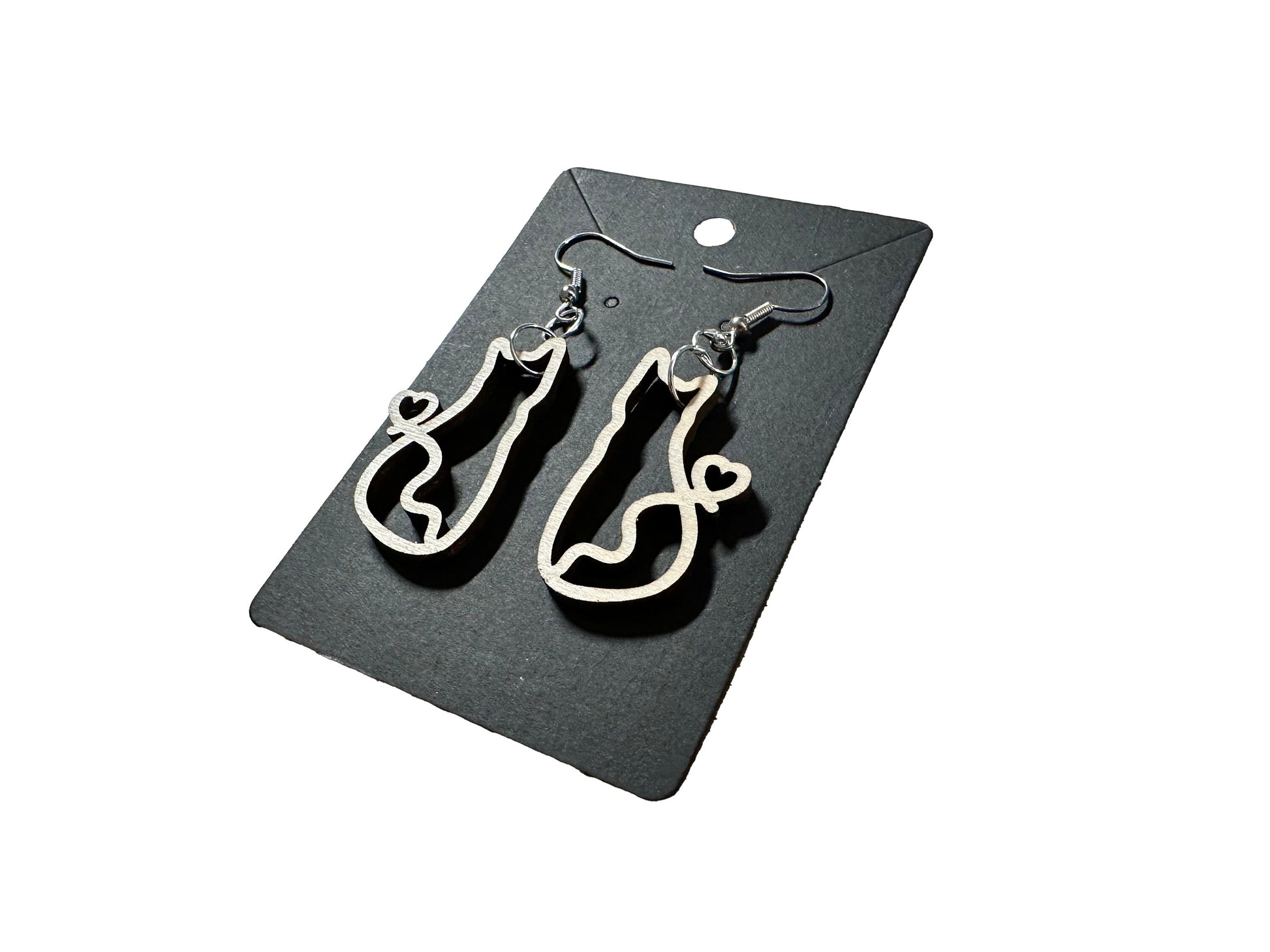 Cute Cat Dangle Earring | Kitten | Requires Painting
