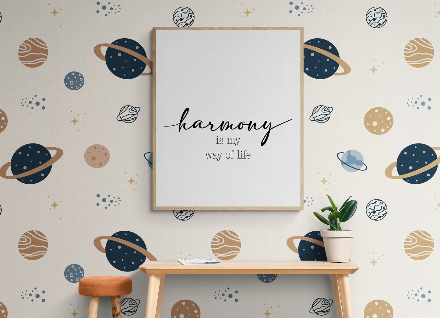 Harmony Is My Way Of Life | Family | Motto | Philosophy | Inspirational Art Print