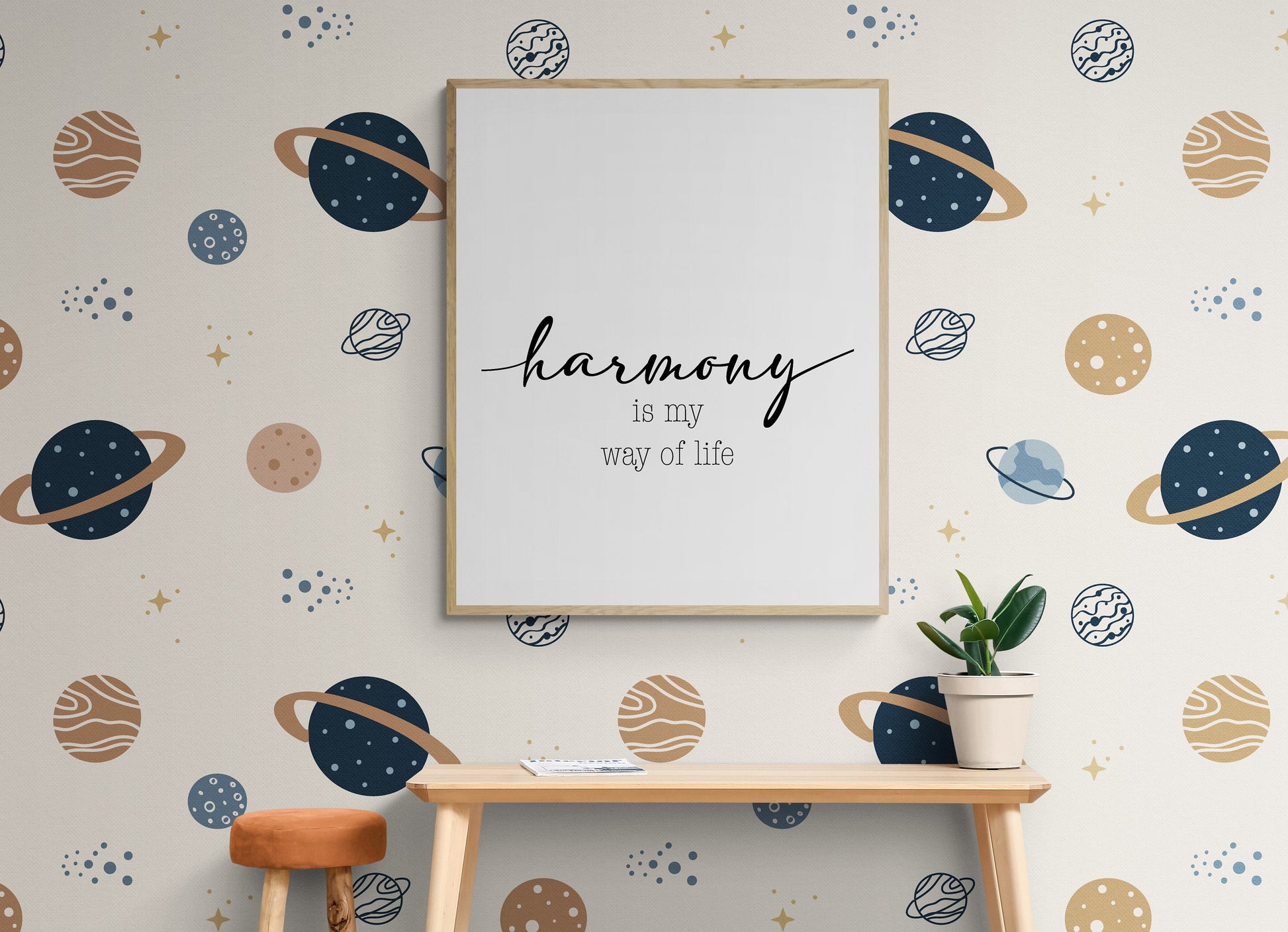 Harmony Is My Way Of Life | Family | Motto | Philosophy | Inspirational Art Print